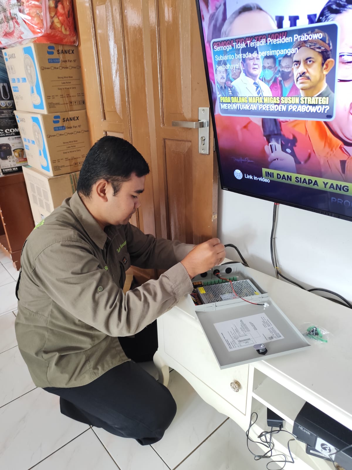 Penggantian Power Supply CCTV